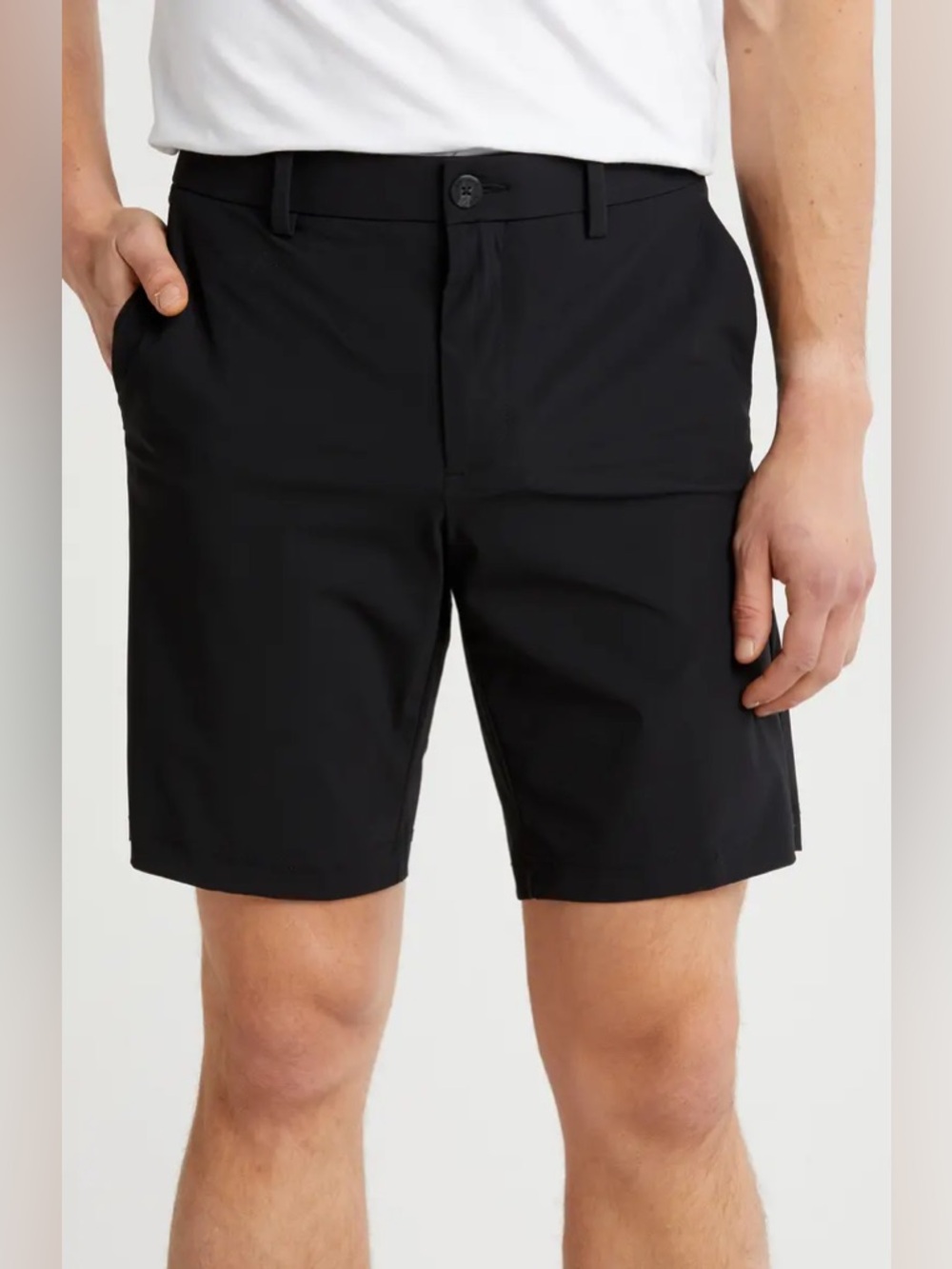 Perry Ellis PGA Tour Men’s Flat-Front 9 inch Golf Performance Shorts 32w Black